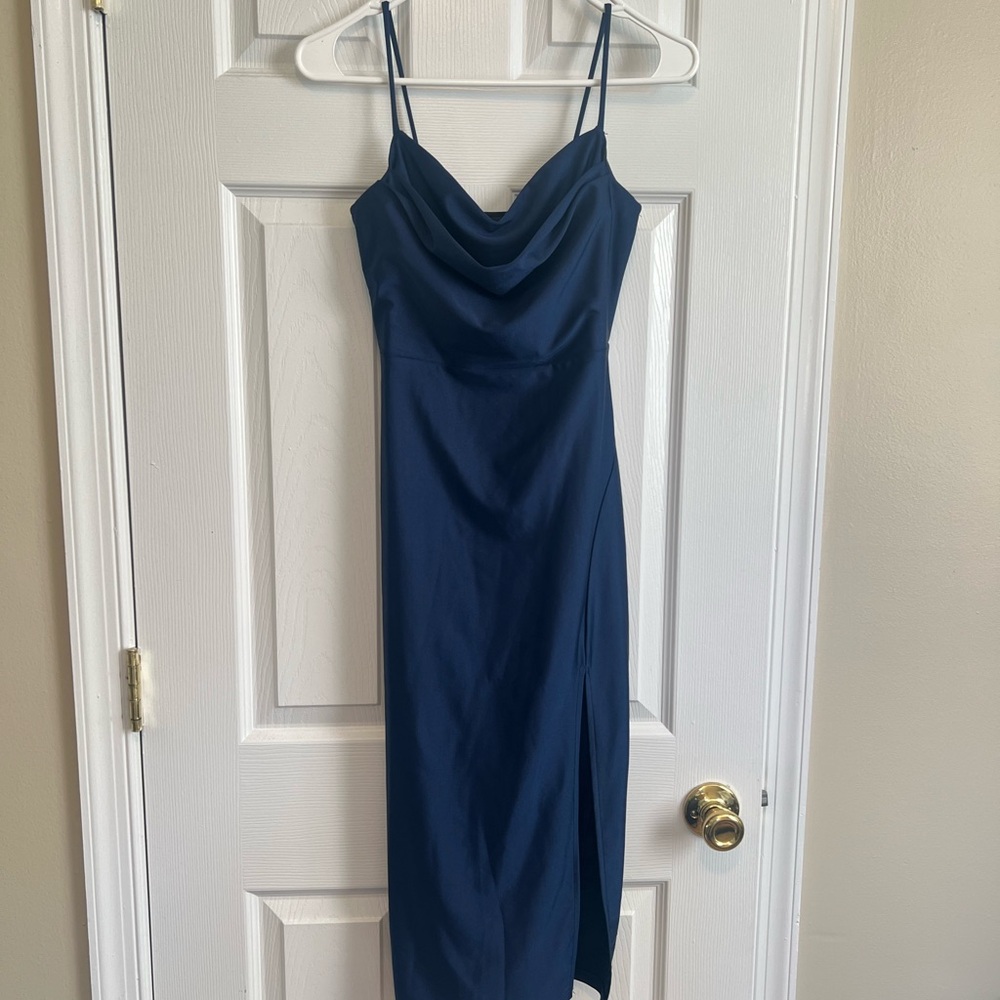 Windsor Midnight Blue Asymmetrical Dress